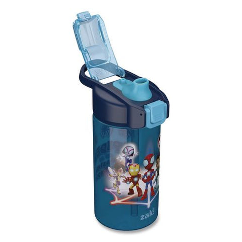 Jubilee Plastic Water Bottle, Spiderman, 16 Oz, Blue/red
