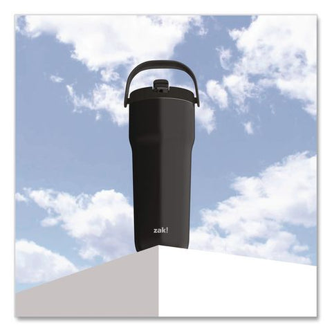Sutton Stainless Steel Double Wall Insulated Tumbler, 30 Oz, Ebony