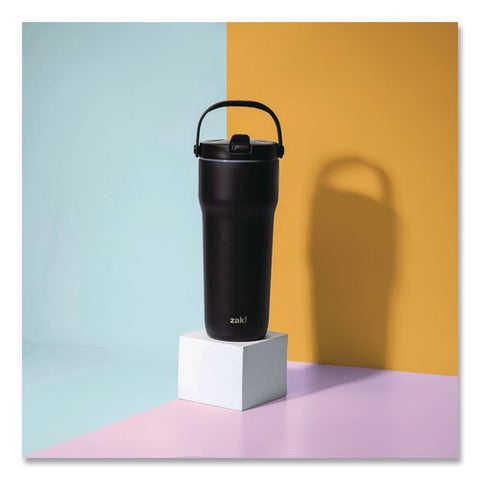 Sutton Stainless Steel Double Wall Insulated Tumbler, 30 Oz, Ebony