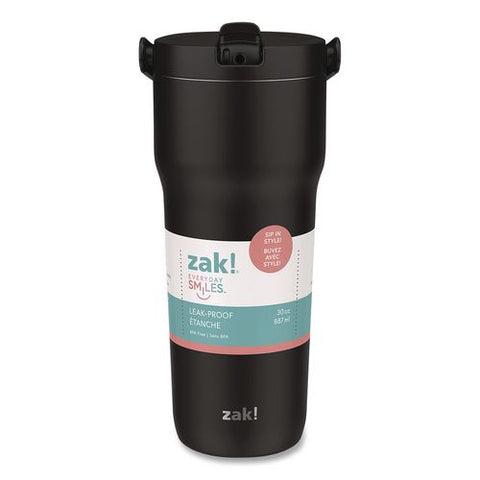 Sutton Stainless Steel Double Wall Insulated Tumbler, 30 Oz, Ebony