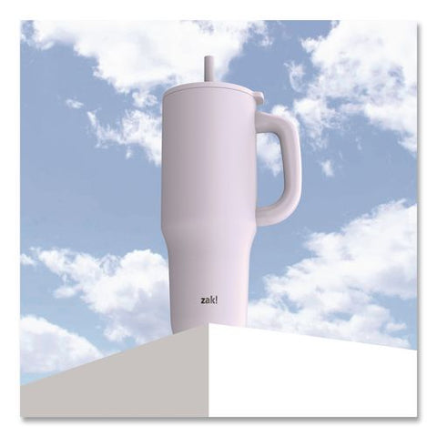 Sutton Stainless Steel Double Wall Insulated Tumbler. 40 Oz, Smoky Lilac