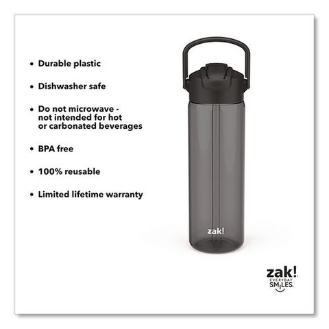 Liberty Plastic Water Bottle, 24 Oz, Ebony