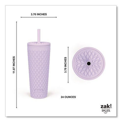 Cora Stainless Steel Double Wall Insulated Tumbler, 24 Oz, Lavender