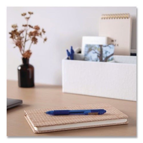 Z-grip Ballpoint Pen, Retractable, Medium 1 Mm, Blue Ink And Barrel, 24/pack