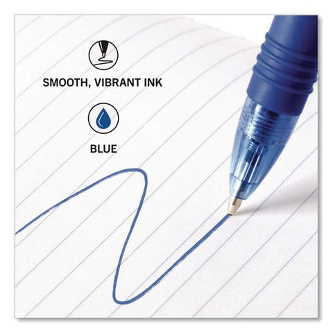 Z-grip Ballpoint Pen, Retractable, Medium 1 Mm, Blue Ink And Barrel, 48/pack