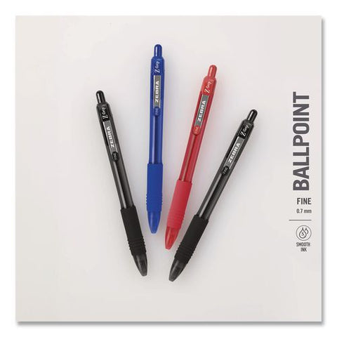 Z-grip Recycled Retractable Ballpoint Pen, Medium 0.7 Mm, Blue Ink, Blue Barrel, Dozen