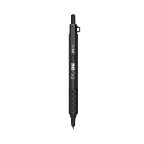 X-701 Ballpoint Pen, Retractable, Fine 0.7 Mm, Black Ink, Black Barrel