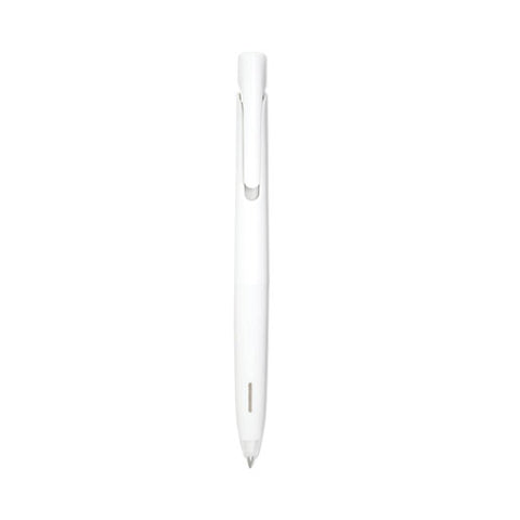 Blen Gel Pen, Retractable, Fine 0.7 Mm, Black Ink, White Barrel, Dozen