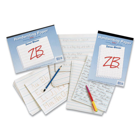 Multi-program Handwriting Paper, 30 Lb Bond Weight, 3/4" Long Rule, Two-sided, 8 X 10.5, 500/pack