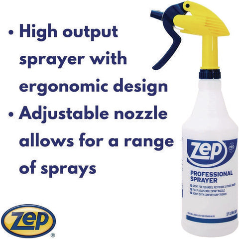 Professional Spray Bottle With Trigger Sprayer, 32 Oz, Clear