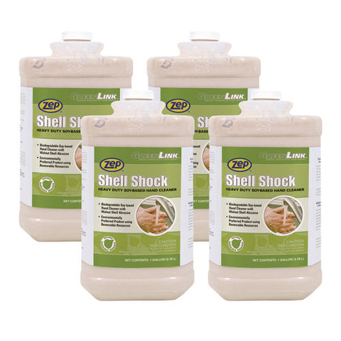 Shell Shock Heavy Duty Soy-based Hand Cleaner, Cinnamon Scent, 1 Gal, 4/carton